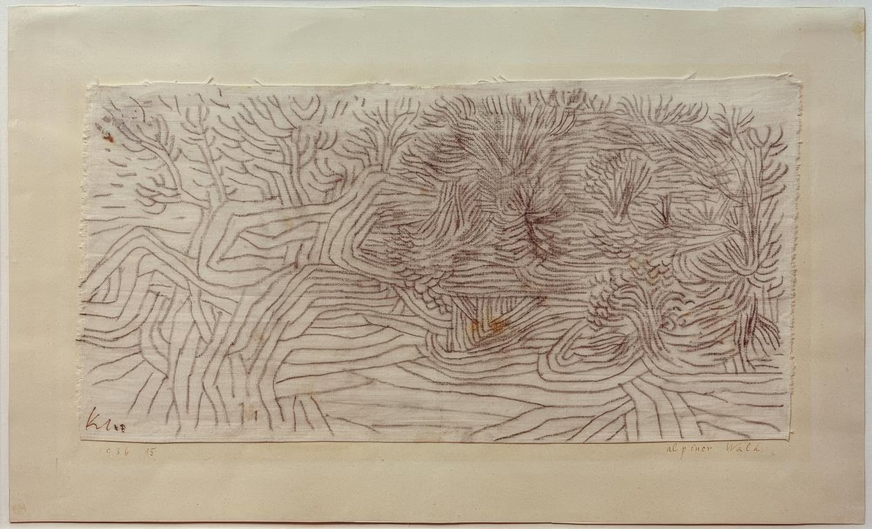 Alpiner Wald von Paul Klee