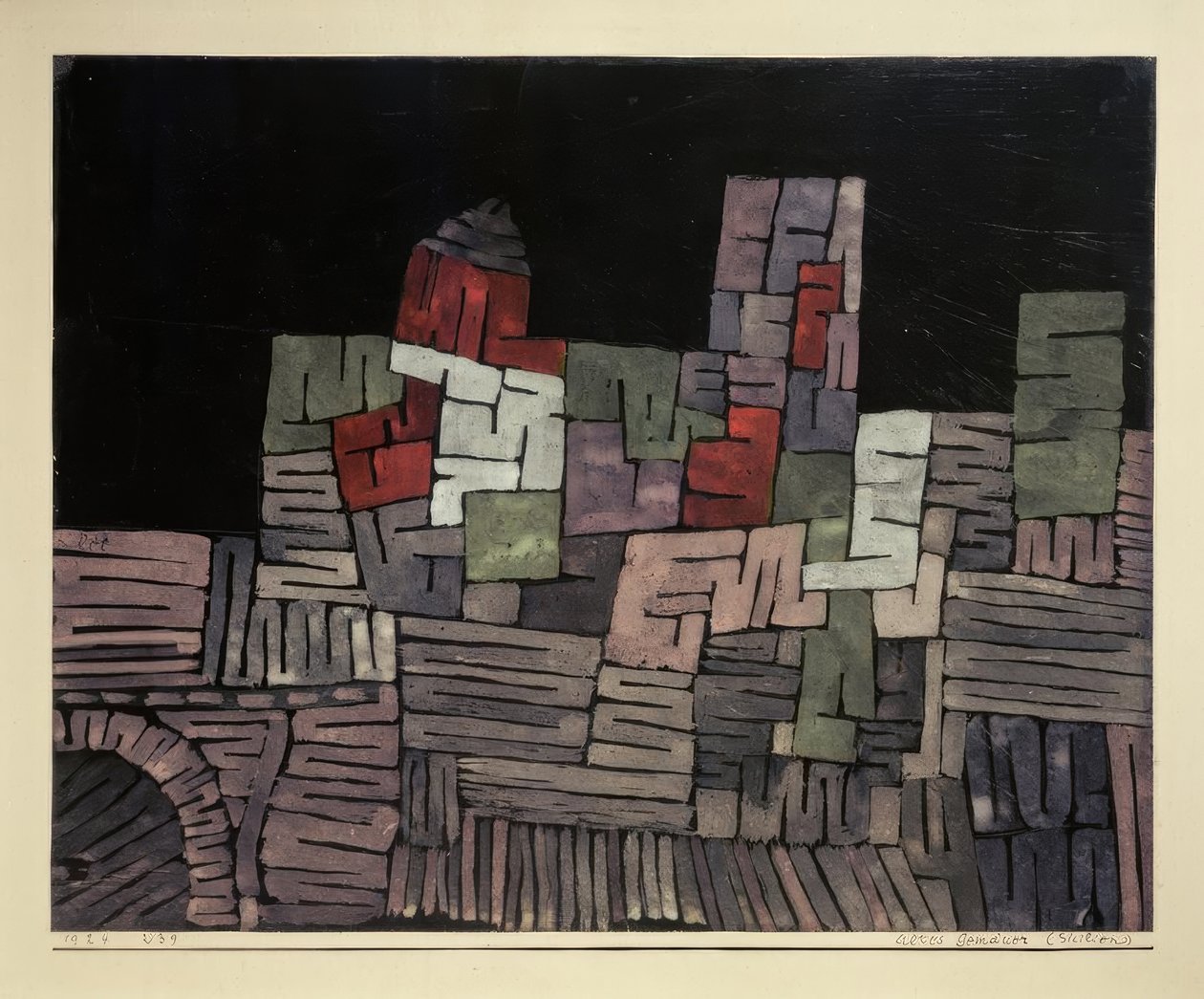 Altes Gemäuer, Sizilien von Paul Klee