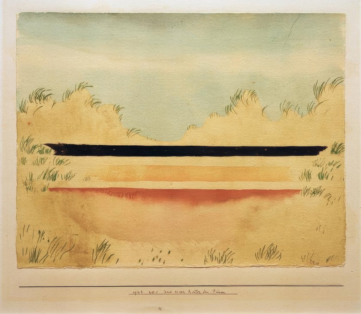 Das Meer hinter den Dünen von Paul Klee