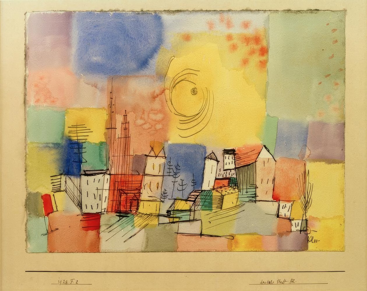 Deutsche Stadt BR von Paul Klee