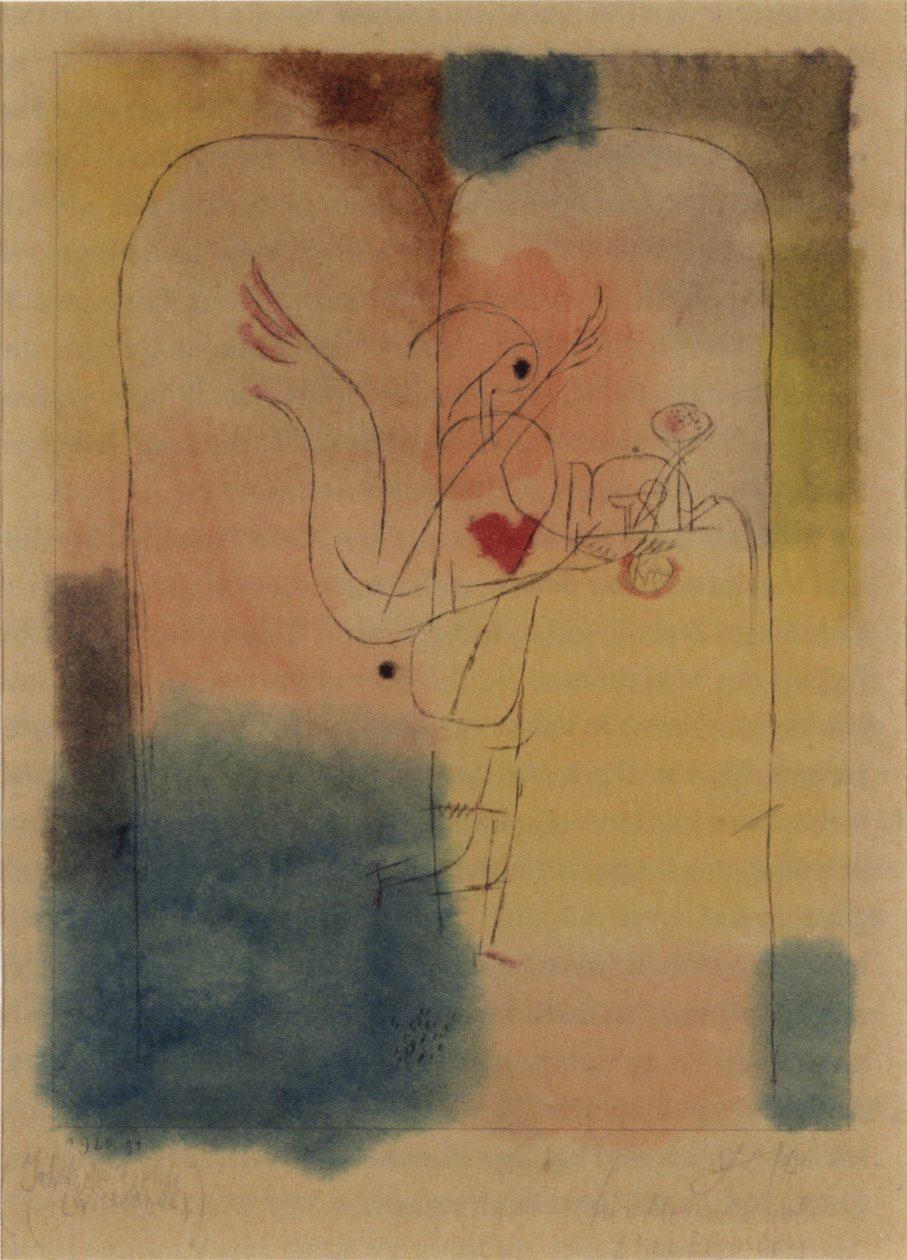 Engel bringt das Gewünschte von Paul Klee