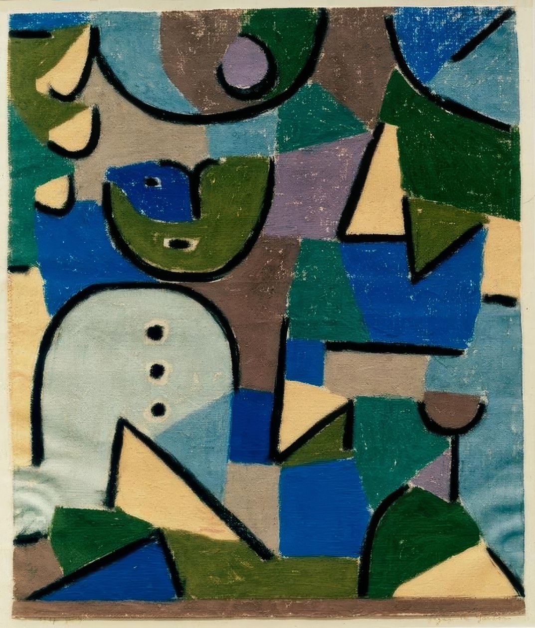 Figur im Garten von Paul Klee