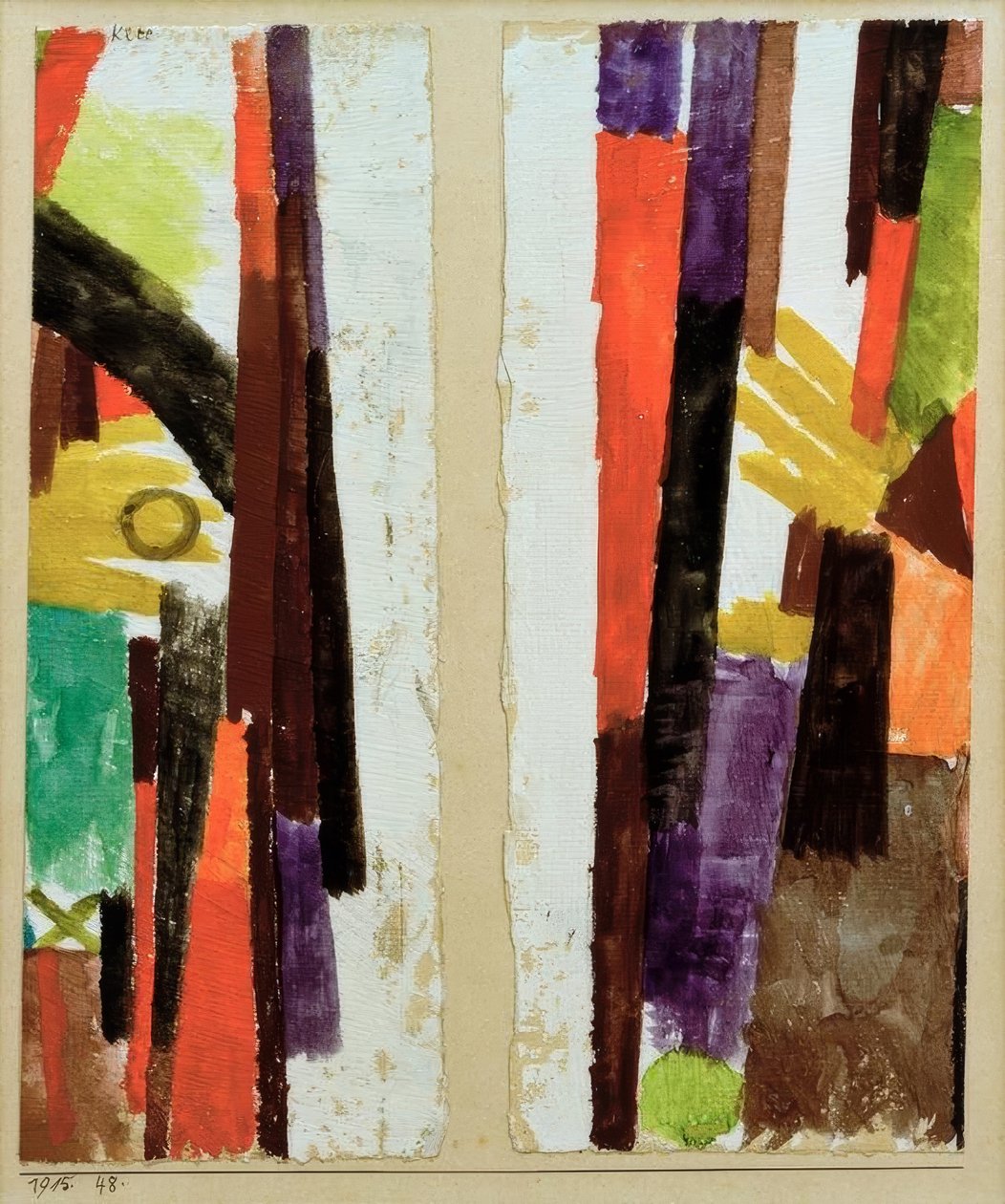 Flügelstücke zu 1915 45. – 1915,48 von Paul Klee