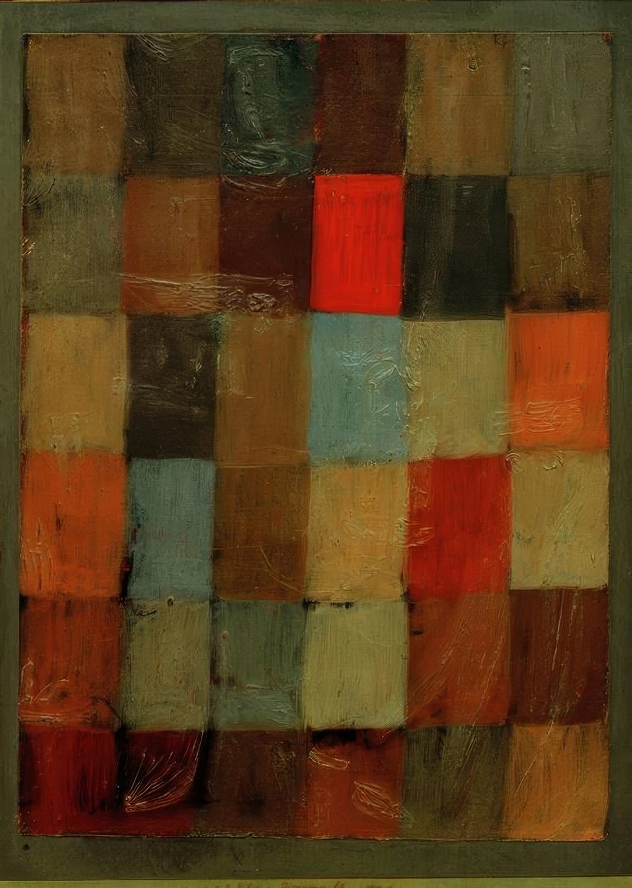 Harmonie blau-orange von Paul Klee