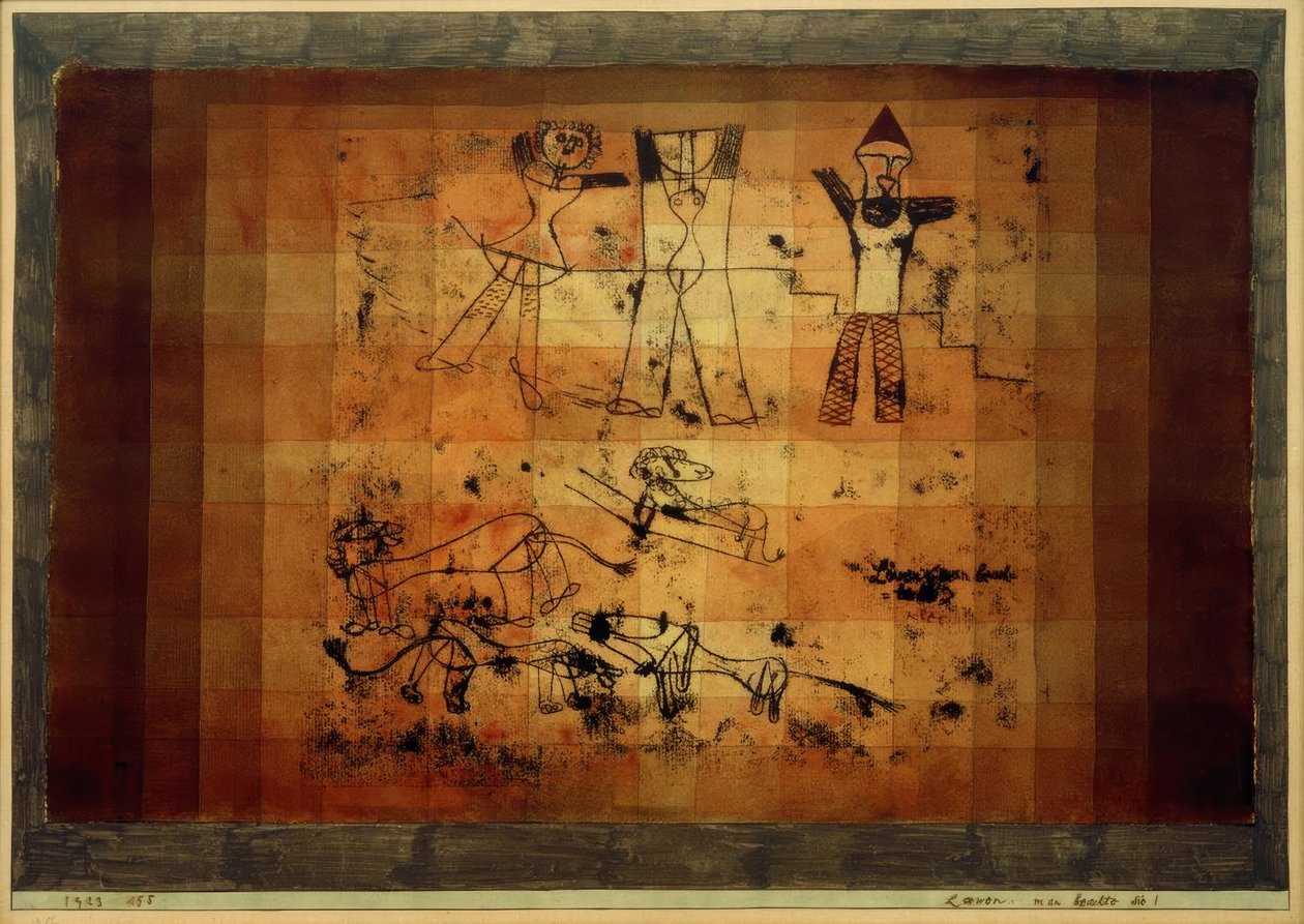 Löwen, man beachte sie! von Paul Klee