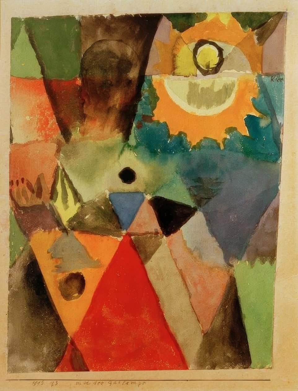 Mit der Gaslampe von Paul Klee