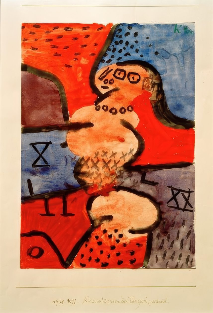 Rekonstruktion einer Tänzerin, ein Versuch von Paul Klee