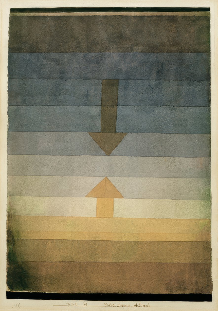 Scheidung Abends von Paul Klee