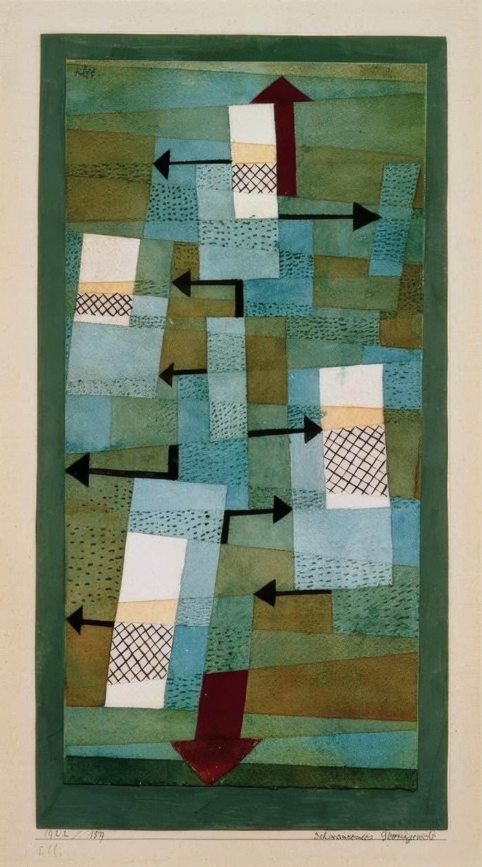 Schwankendes Gleichgewicht von Paul Klee