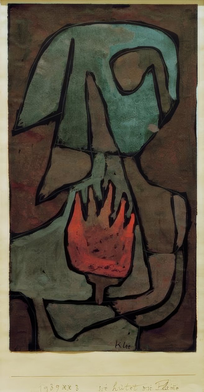 Sie hütet die Flamme von Paul Klee