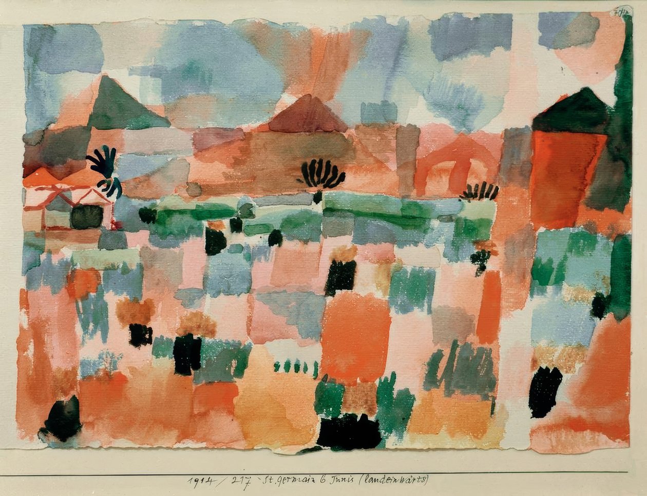 St. Germain bei Tunis (landeinswärts) von Paul Klee