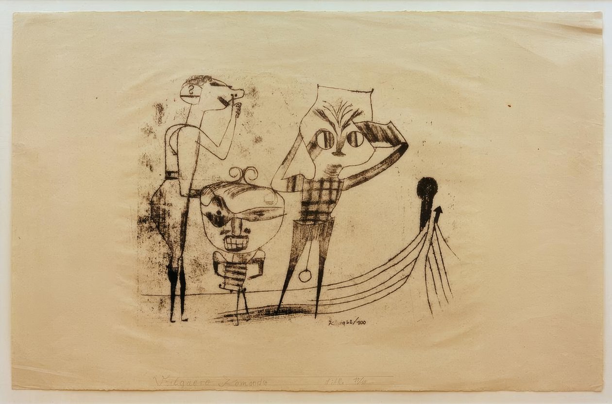 Vulgäre Komödie von Paul Klee