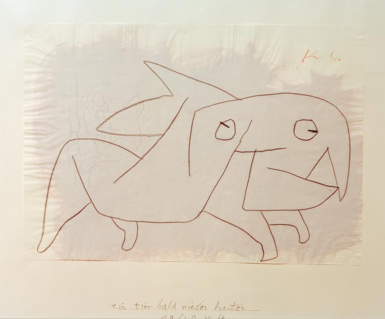 Ein Tier bald wieder heiter von Paul Klee