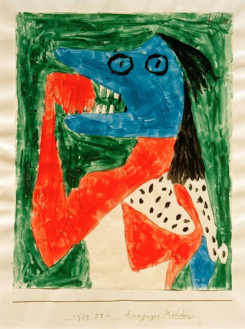 Hungriges Mädchen von Paul Klee