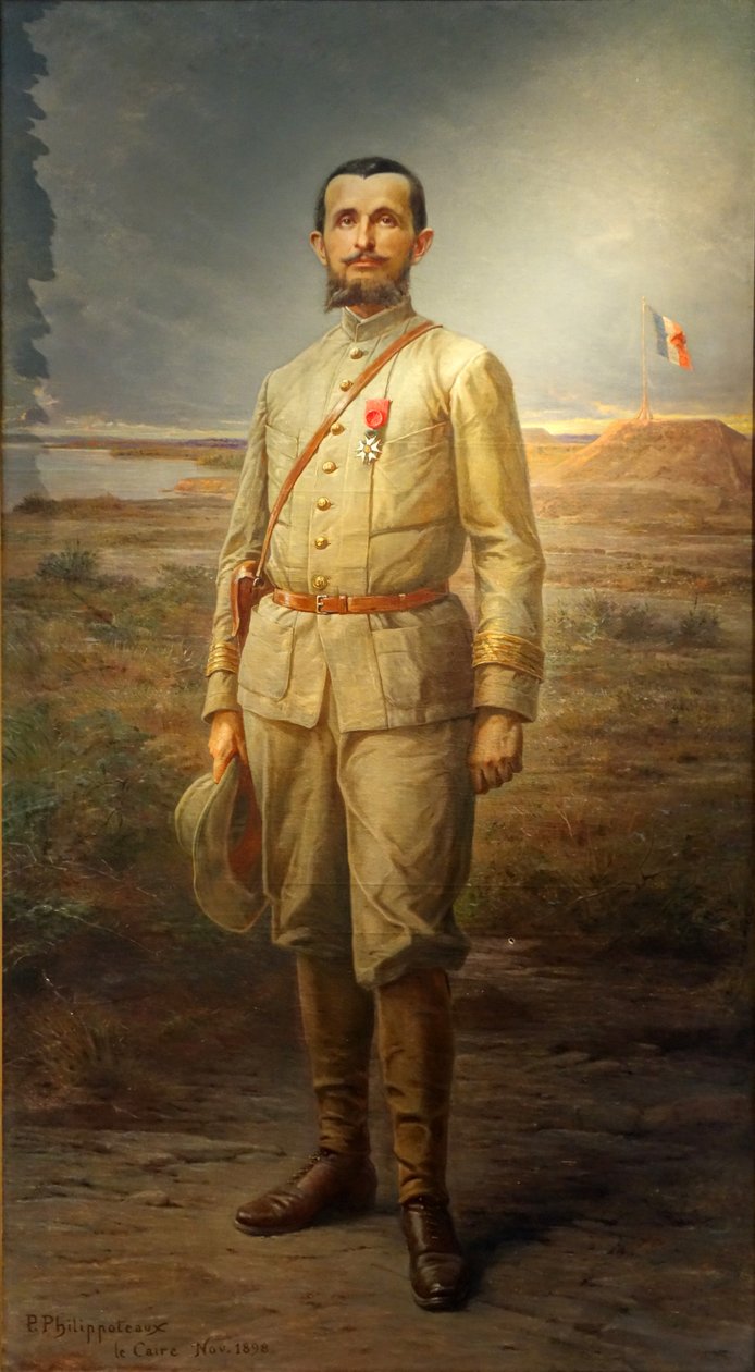 Der Kommandant Marchand in Fachoda, 1898 von Paul Dominique Philippoteaux