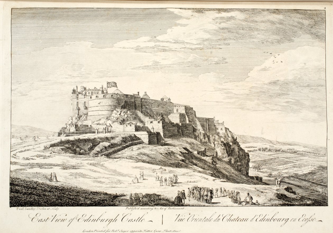 Ostansicht von Edinburgh Castle, 