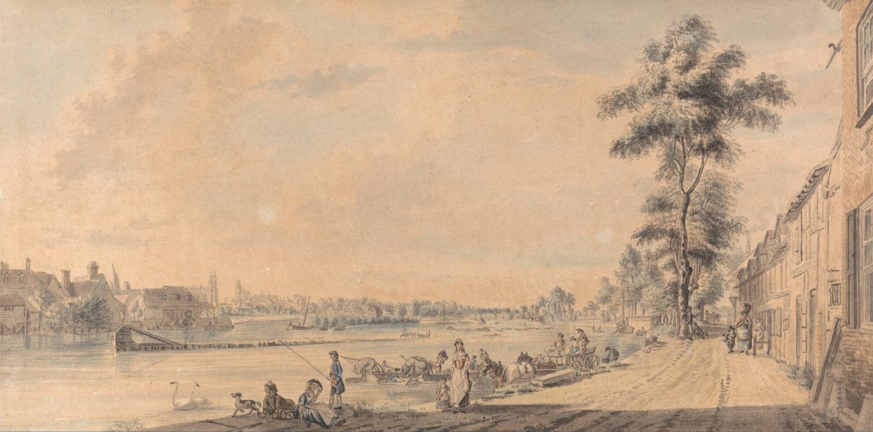 Eton College von Süden von Paul Sandby