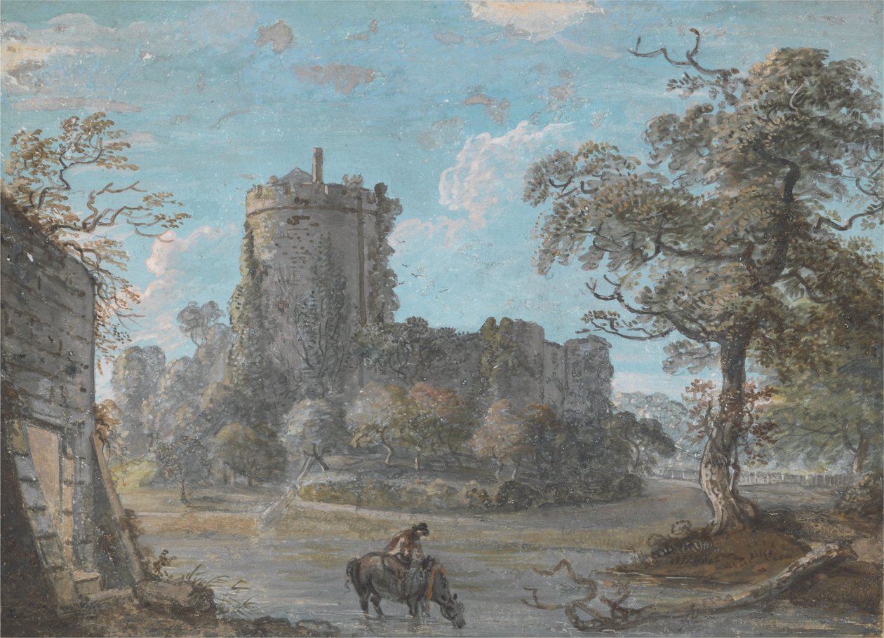 Der Eingang zum Chepstow Castle von Paul Sandby