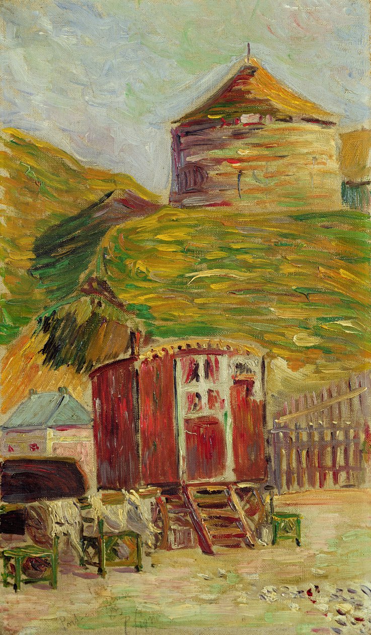 Zigeuner in Port-en-Bessin, 1883 von Paul Signac