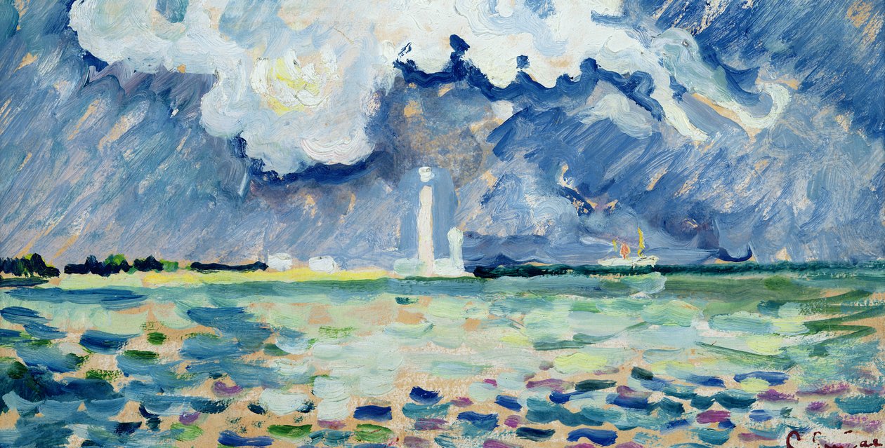 Der Leuchtturm von Gatteville von Paul Signac