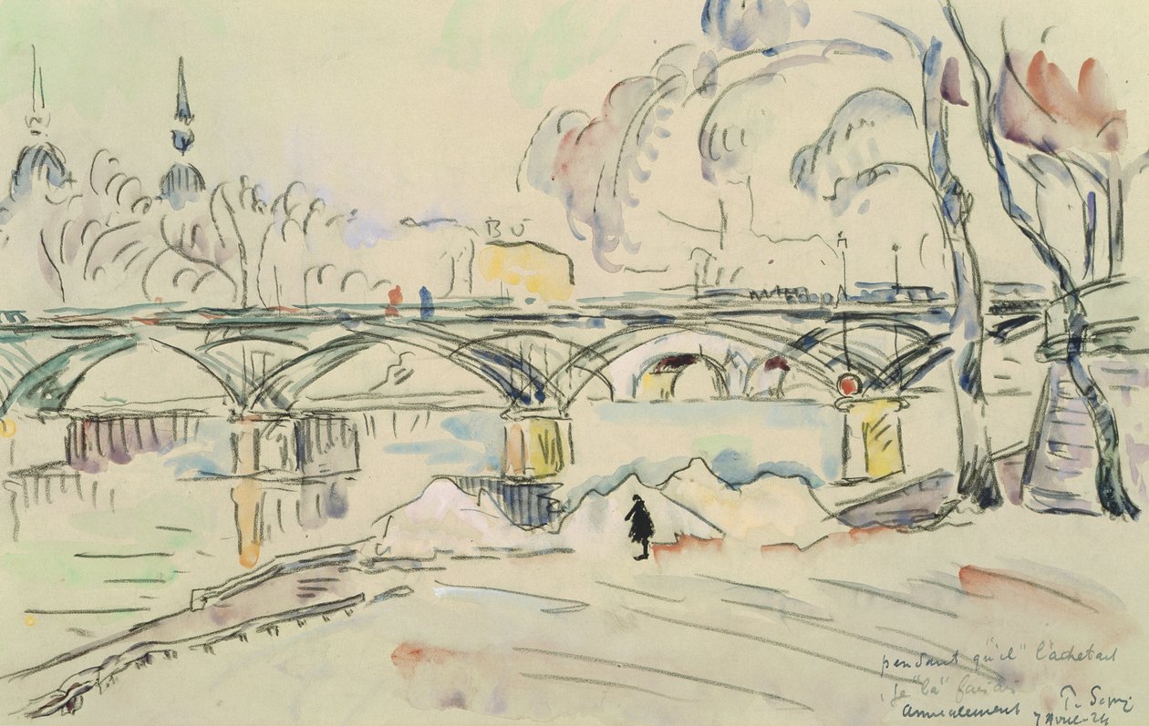 Die Pont des Arts, 1924 von Paul Signac