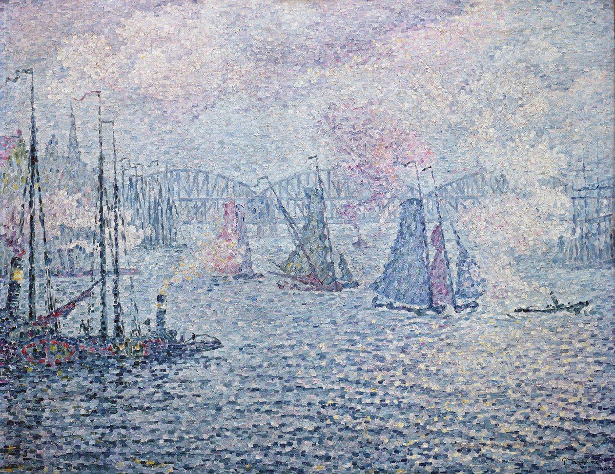 Der Hafen von Rotterdam, oder Die Dämpfe, 1906 von Paul Signac