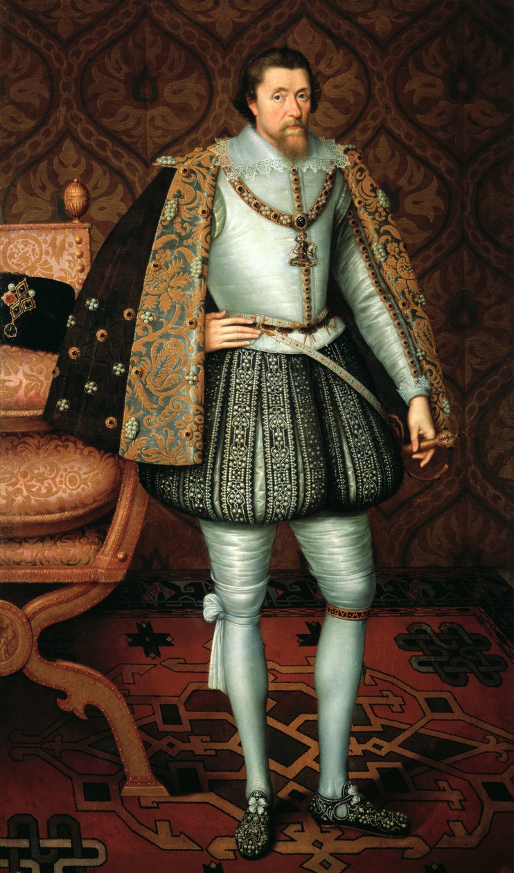 König James I. von England (1566-1625) von Paul van Somer