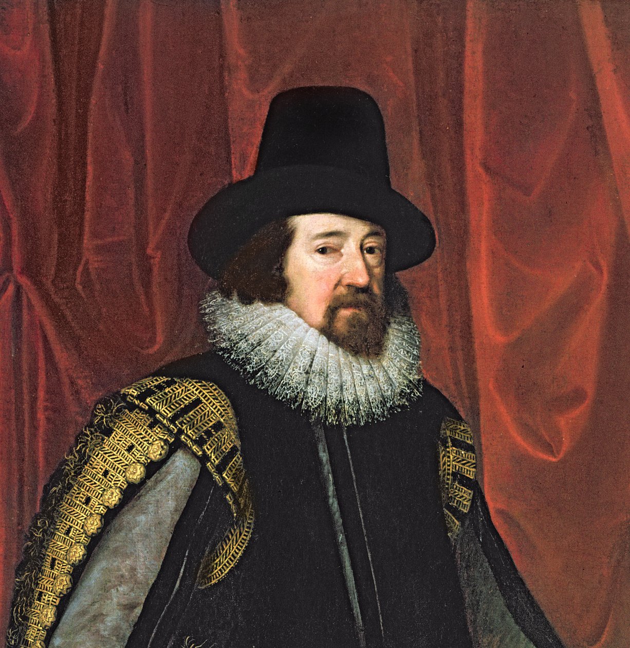 Sir Francis Bacon (Detail) von Paul van Somer