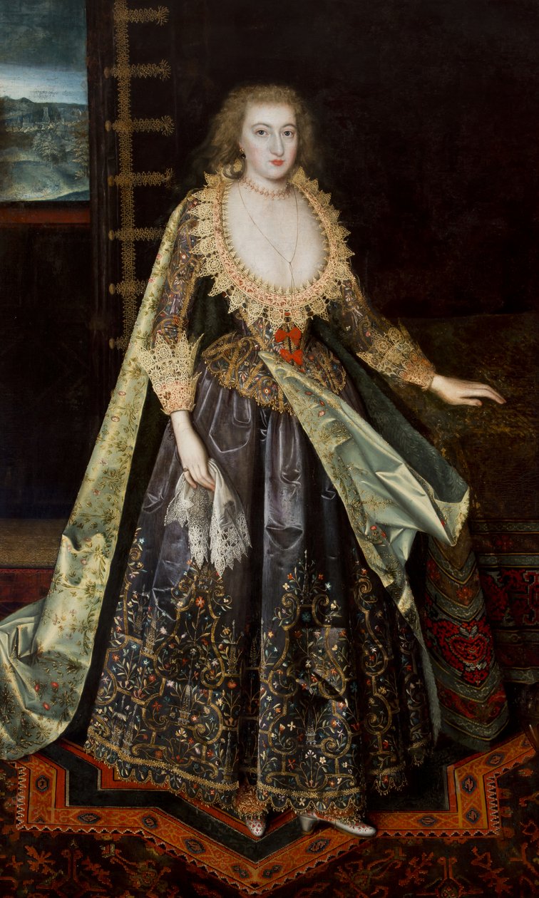 Lady genannt Margaret Stuart, Gräfin von Nottingham, um 1620 von Paul van attr.to Somer