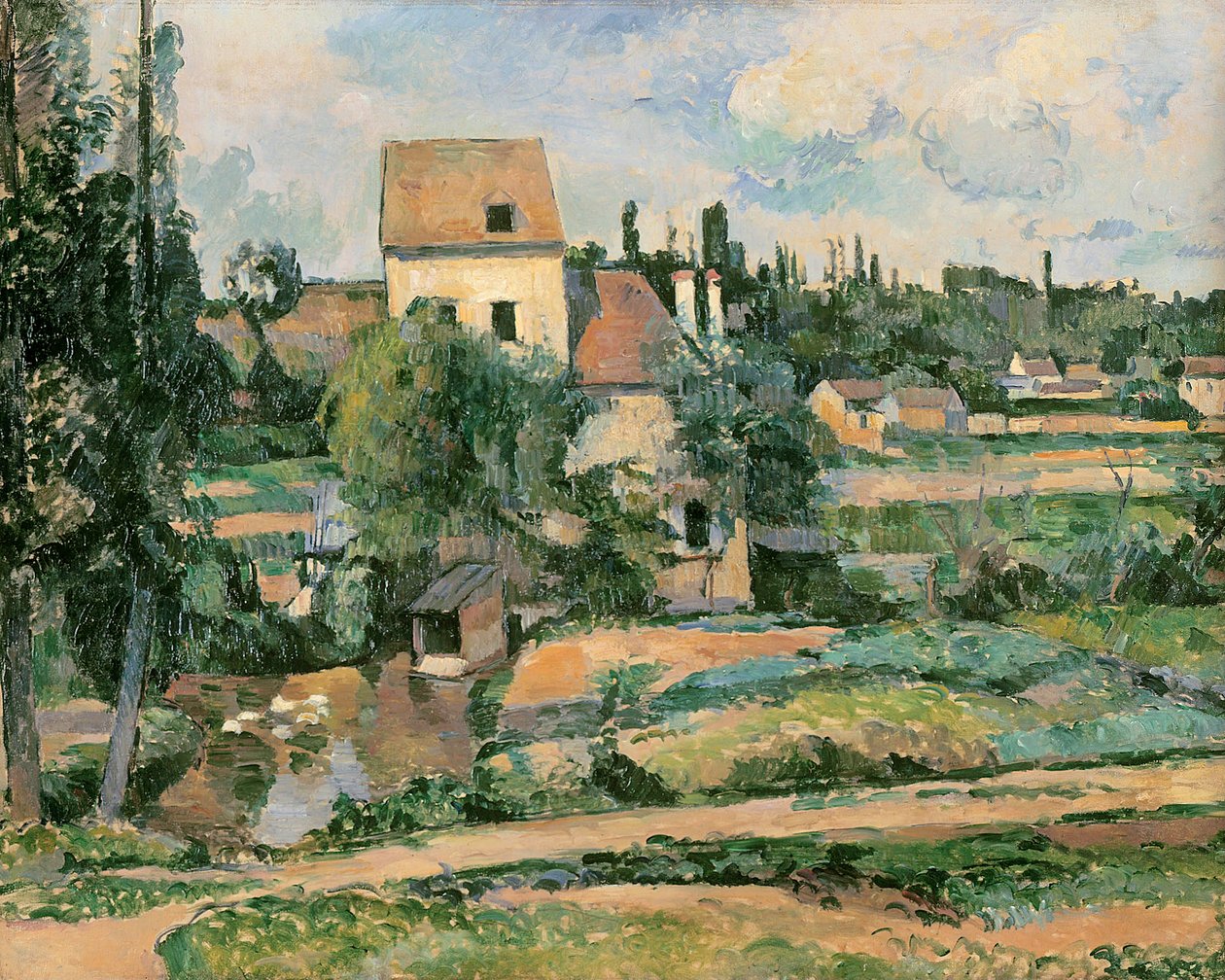 Moulin de la Couleuvre in Pontoise von Paul Cézanne