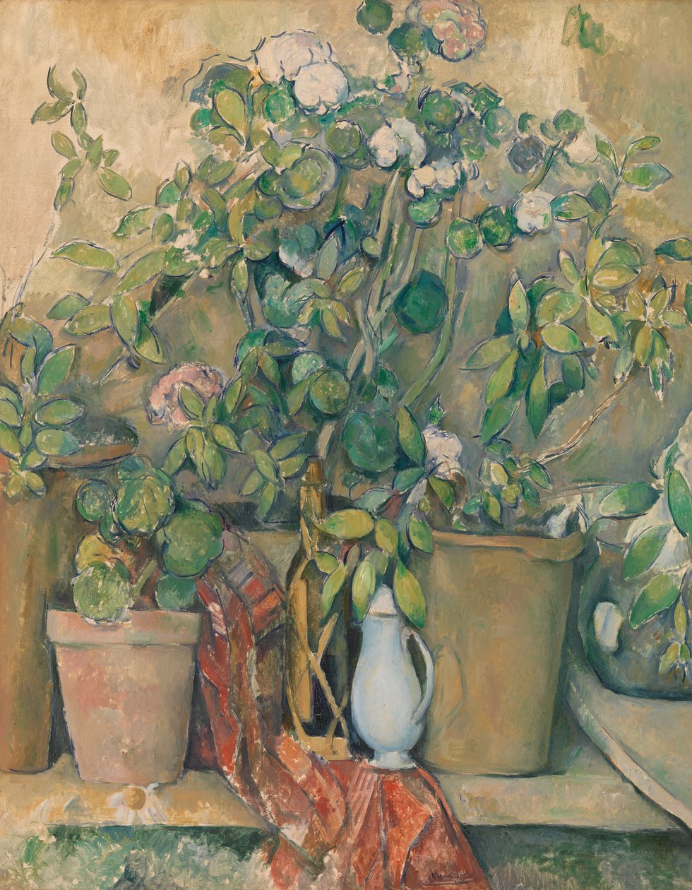 Terrakotta-Töpfe und Blumen von Paul Cézanne