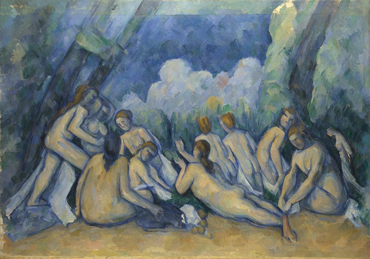 Die großen Badenden, ca. 1900-05 von Paul Cézanne