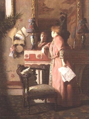Ein Blick in den Spiegel von Paul Chabas