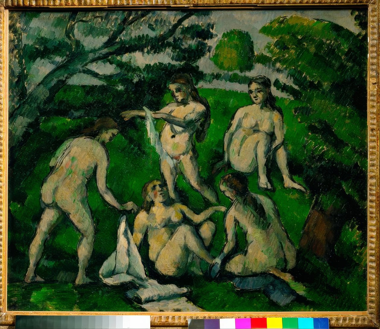 Fünf Badende von Paul Cézanne