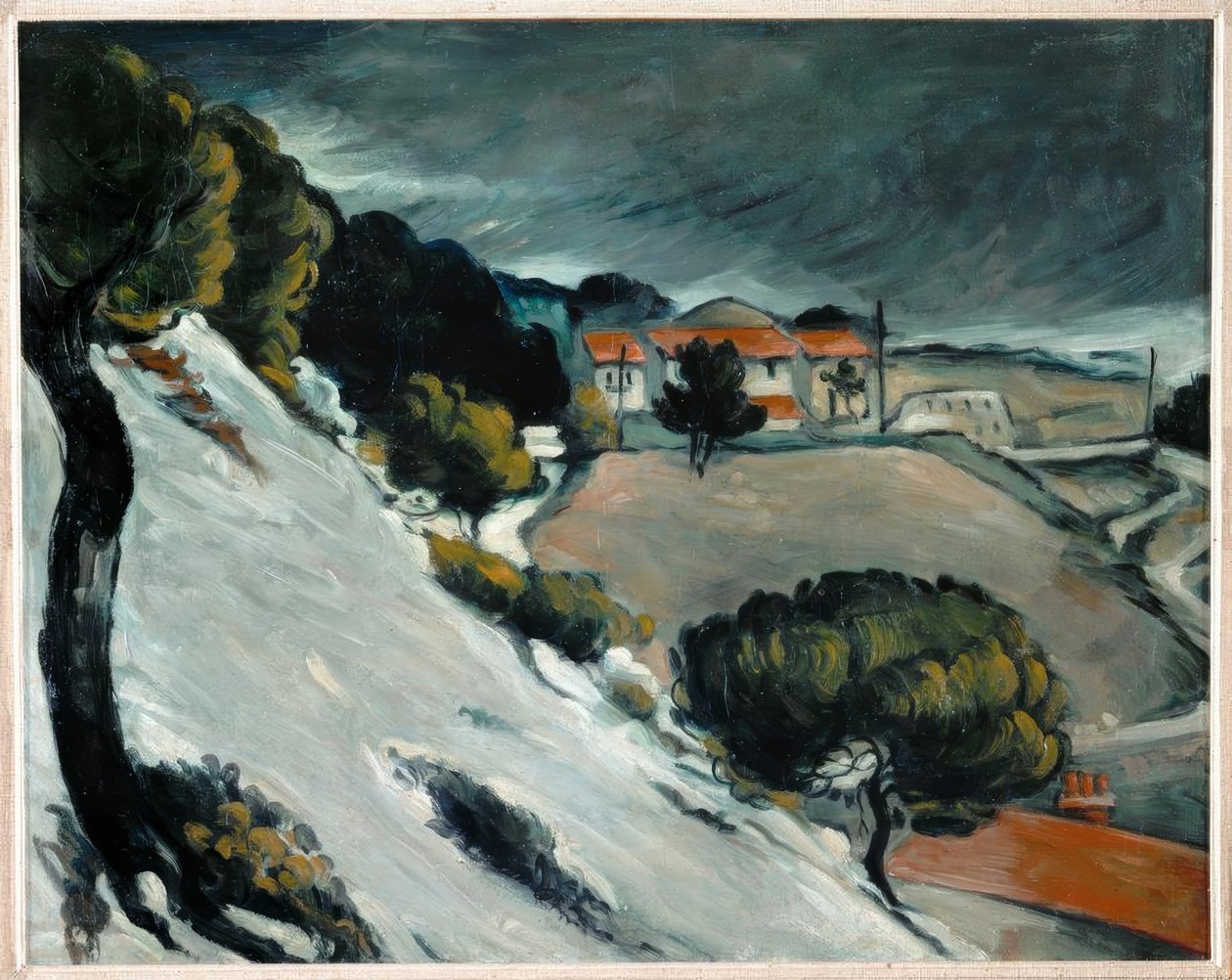 Schneeschmelze in L’Estaque von Paul Cézanne