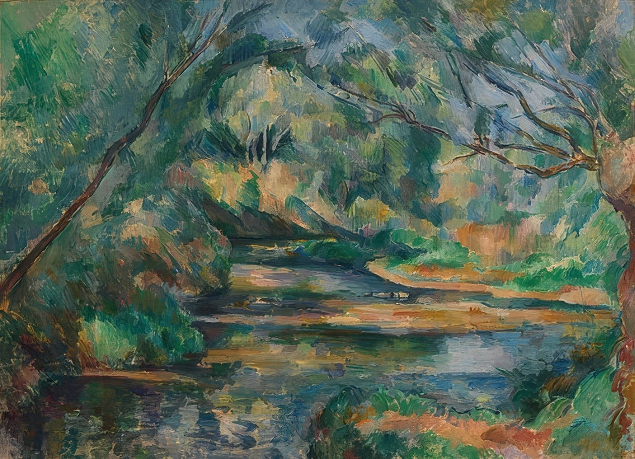 Der Bach, um 1895-1900 von Paul Cézanne