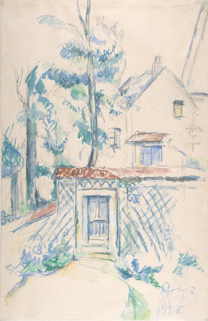Eingang zu einem Garten, 1878-1880 von Paul Cézanne