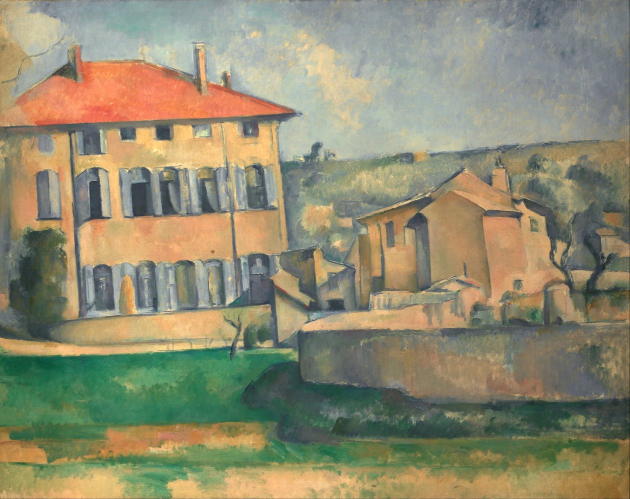 Haus in Aix von Paul Cézanne