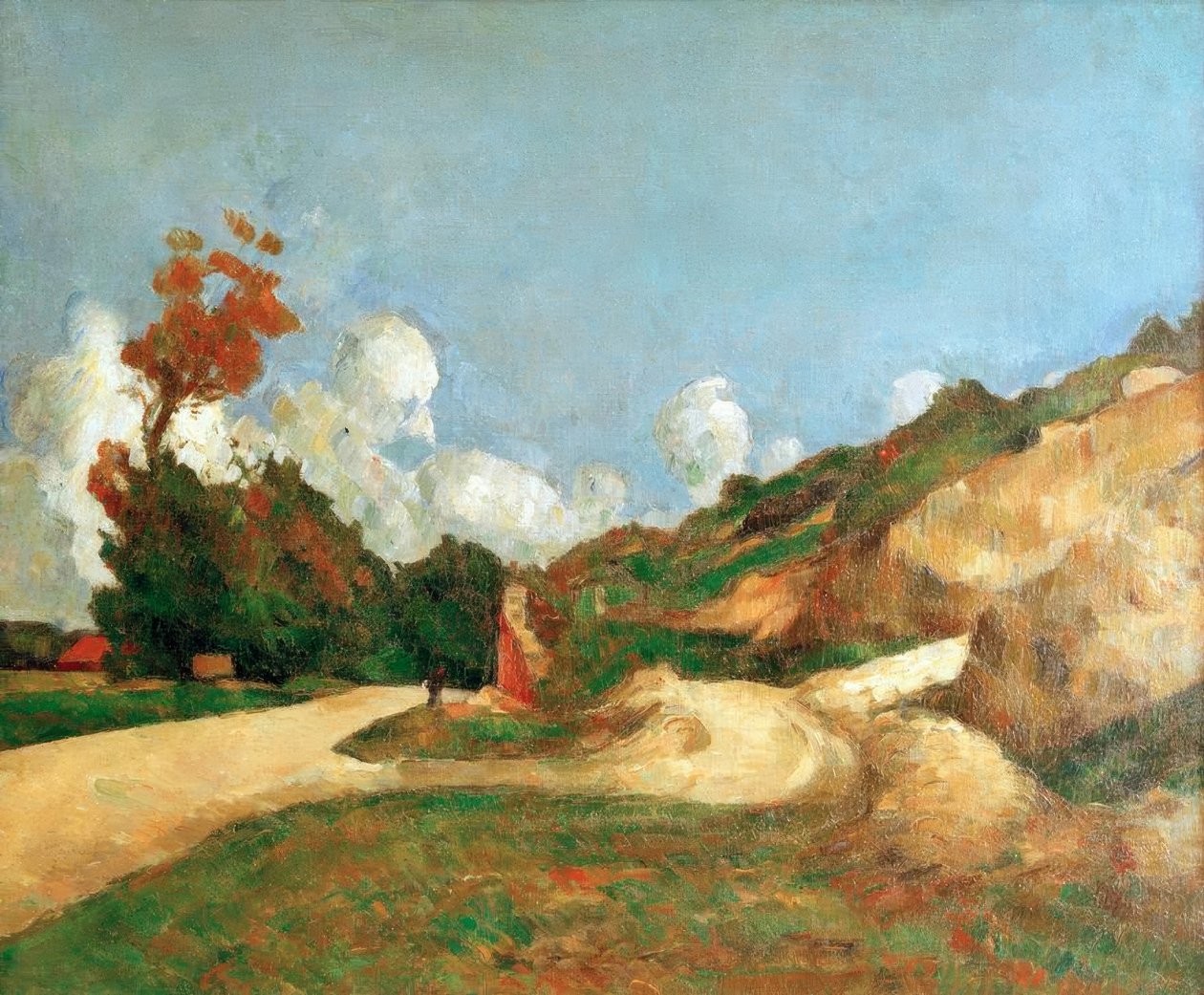 Die Straße von Paul Cézanne