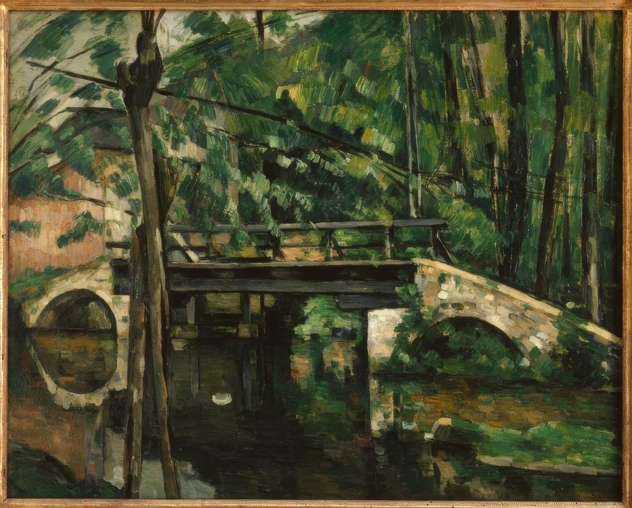Le pont de Maincy, près de Melun von Paul Cézanne