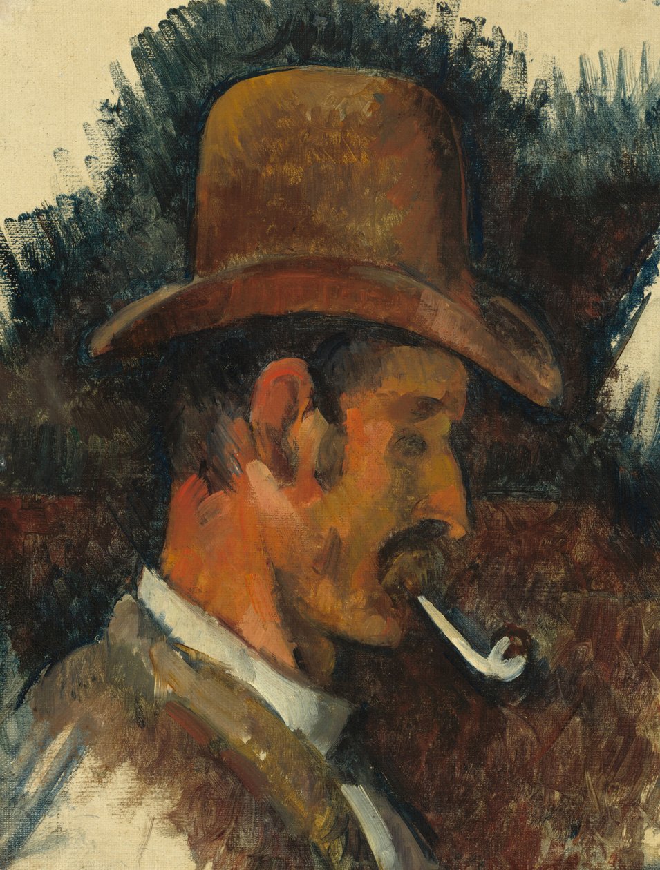Mann mit Pfeife von Paul Cézanne