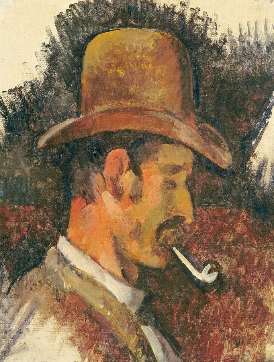 Mann mit Pfeife von Paul Cézanne