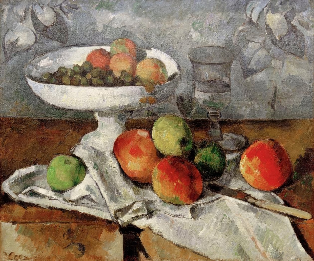 Stillleben mit Obstschale von Paul Cézanne