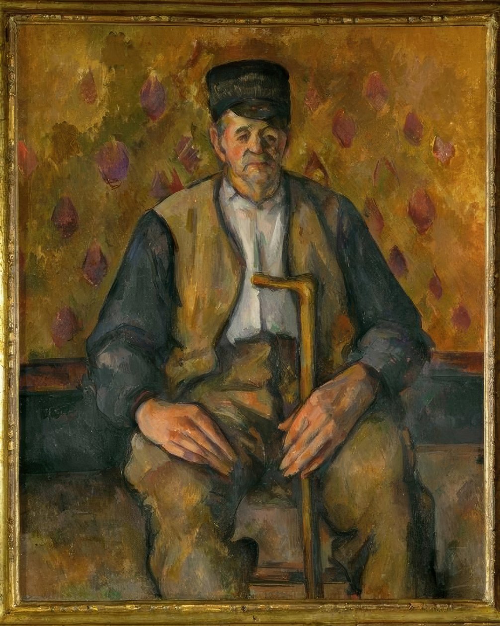 Sitzender Bauer von Paul Cézanne