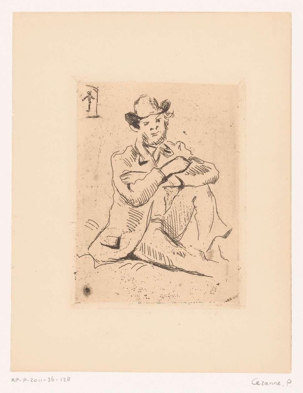Porträt von Armand Guillaumin von Paul Cézanne
