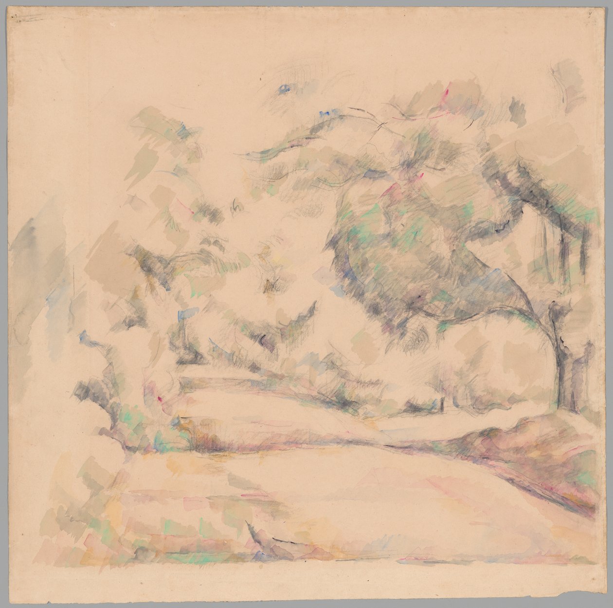 Straße in der Provence von Paul Cézanne