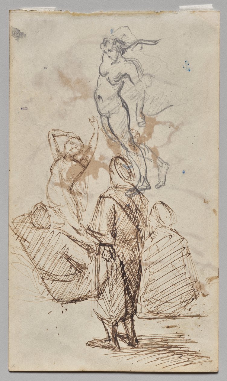 Blatt mit Studien von Paul Cézanne