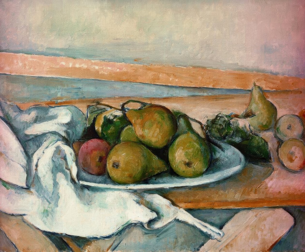Stilleben mit Birnen von Paul Cézanne