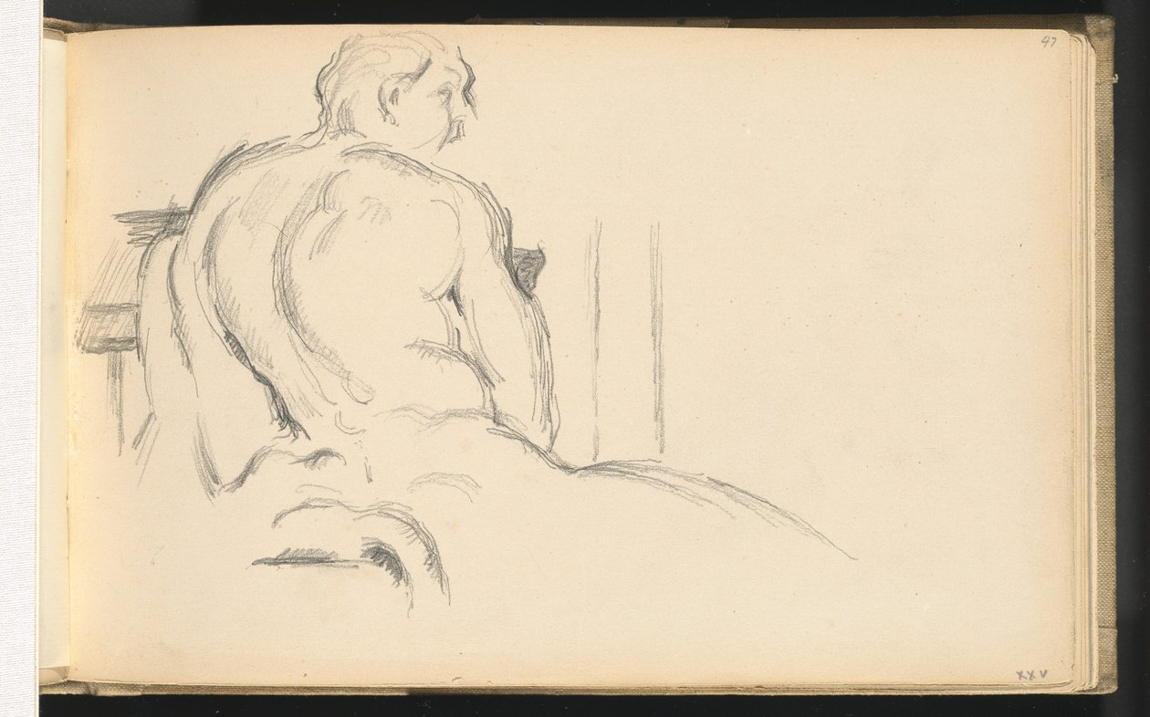 Studie von Pugets "Ruhender Herkules" von Paul Cézanne