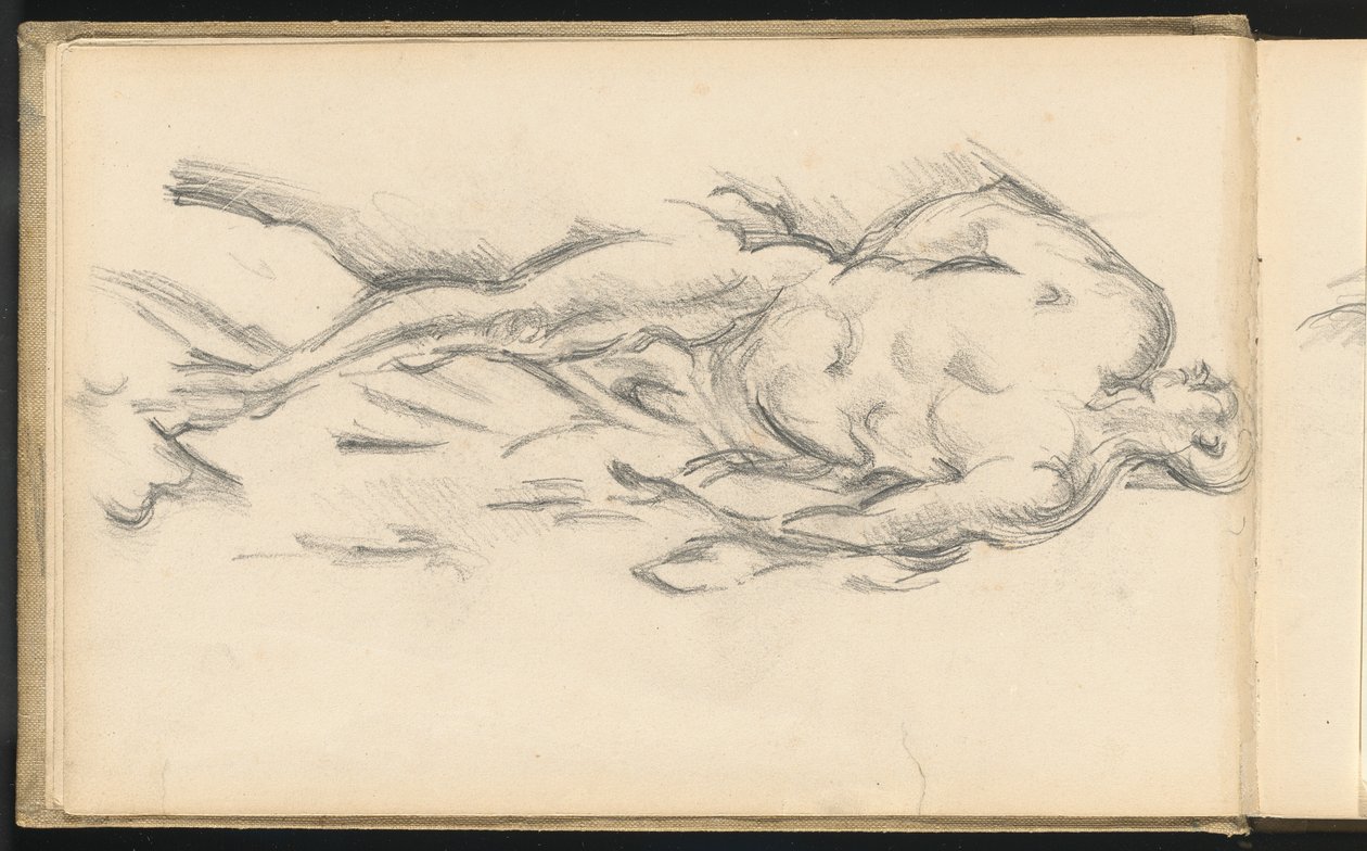Studie von Pugets "Milo von Kroton" von Paul Cézanne